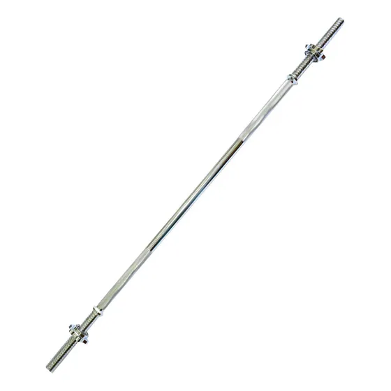 Barra Recta 220 Cm Disco Standard Movifit Acero Seguro Rosca