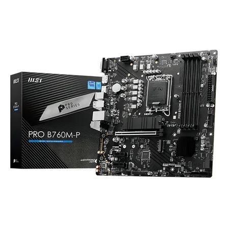 Placa Mãe Msi Pro B760 M - P, Lga 1700, Ddr5, Matx Preto