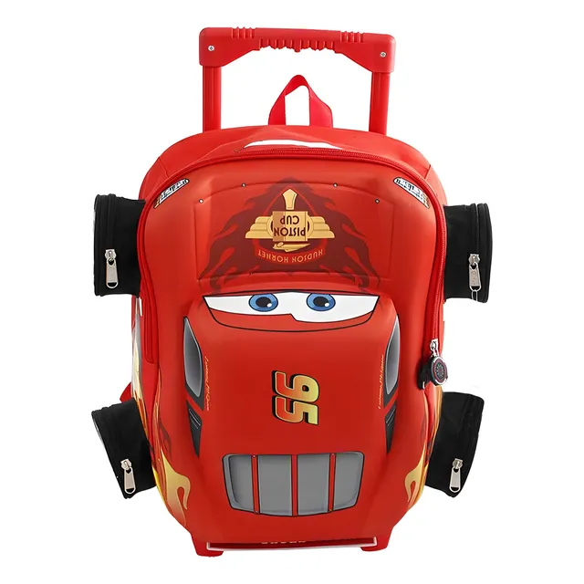 Mochila Con Ruedas Cars Primaria Rayo Mcqueen Ruz 93433