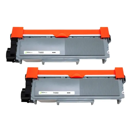 Pack 2 Toner Compatible Con Tn630 Tn660 2520 2540 2300 2700 Tinta Negro