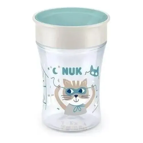 Vaso Magic Cup 8 + M 230 Ml Nuk Color Verde Gato verde