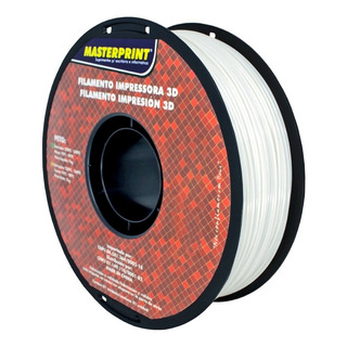 Filamento Impressão 3d Pet-g 1,75mm 1kg Masterprint Branco Filamento Impressão 3d Pet-g 1,75mm 1kg Masterprint Branco
