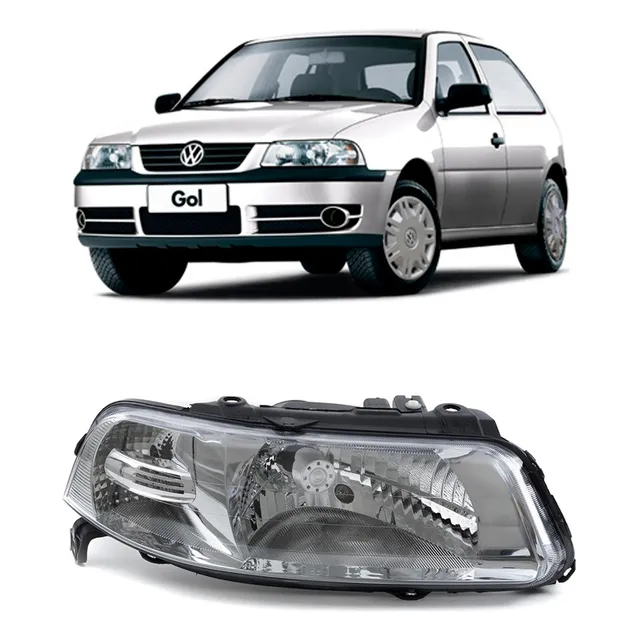 Farol Lado Direito Gol G3 Total Flex 2005 Foco Simples Arteb