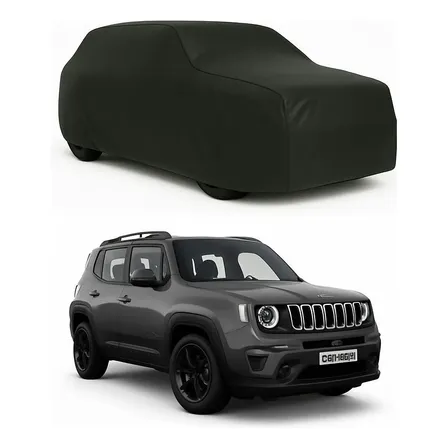 Capa Cobrir Carro Couro 100% Forrada Anti-gato Jeep Renegade Preto