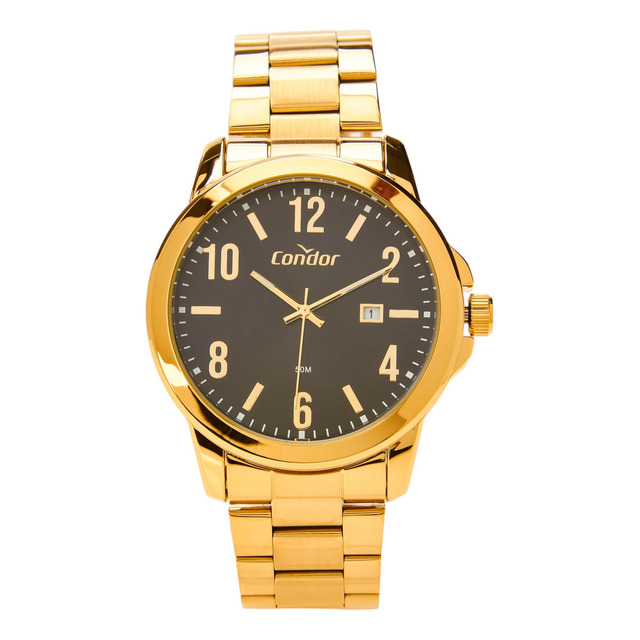 Relógio Masculino Dourado Condor Relógio Masculino Dourado Condor