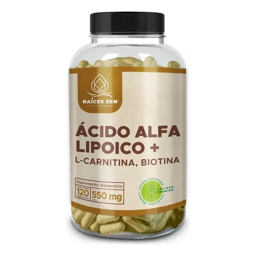 Acetil L Carnitina 400mg Y Acido Alfa Lipoico 200mg Spv 50cp Sabor Neutro