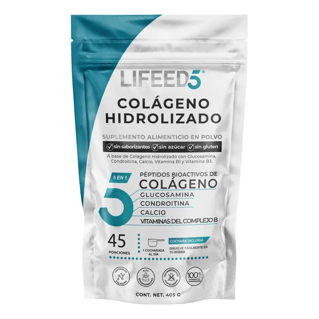 Lf5 Colageno Hidrolizado Condroitina Glucosamina Calcio