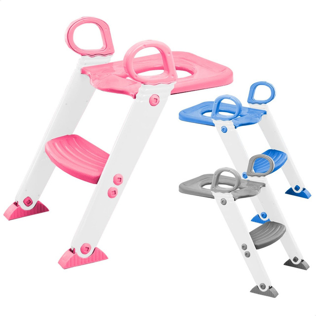 Assento Redutor Infantil Com Escada Para Vaso Sanitário Assento Redutor Infantil Com Escada Para Vaso Sanitário