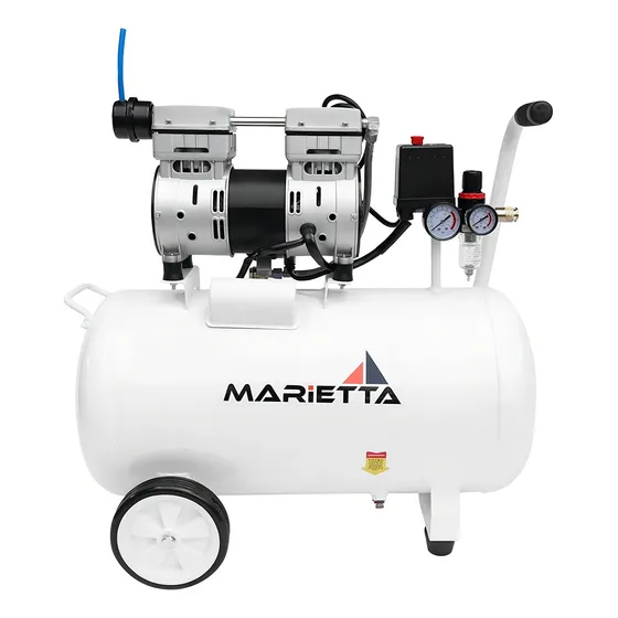 Marietta 1hp 50l Compresor Libre de Aceite 50l 1hp 13 Gal Compresor Para Dental Compresor de Aire Para Pintar B07VQLQ191 Blanco