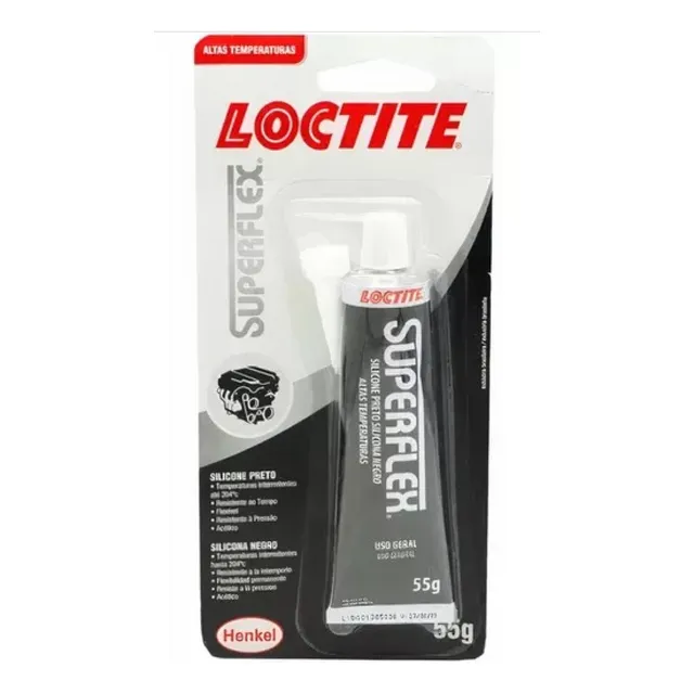 Cola Preta Loctite Flanges Carter Motor Câmbio Superflex 55g