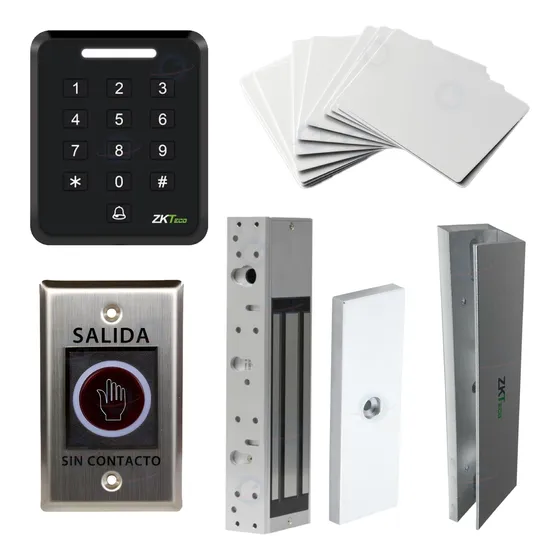 Kit Control De Acceso Con Lector Tarjetas Id Electroimán 