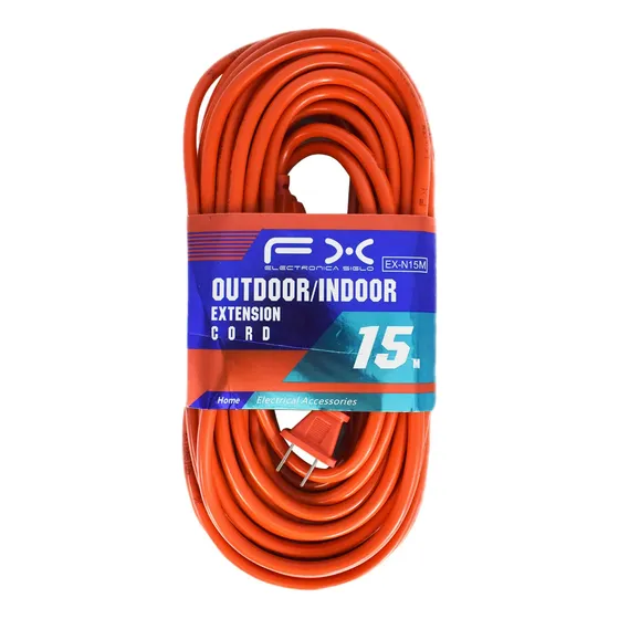 Extensión Eléctrica Uso Rudo Multicontacto 15 Metros 16awg