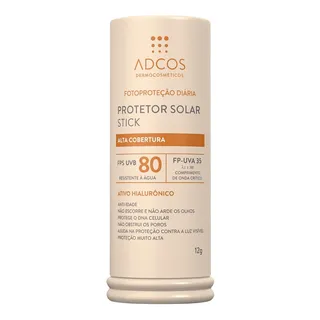 Adcos Protetor Solar Tonalizante Stick Fps80 12g - Cor Beige Adcos Protetor Solar Tonalizante Stick Fps80 12g - Cor Beige