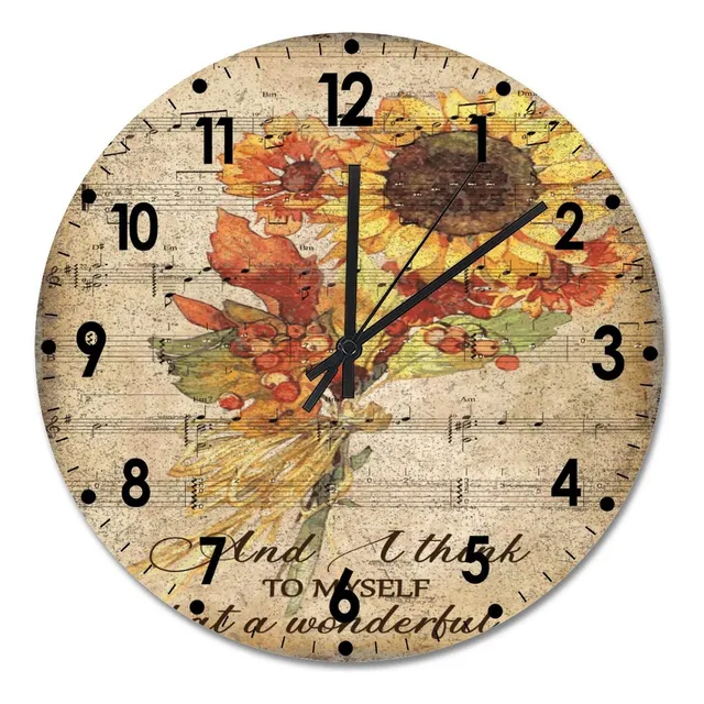 Utf4c Pienso Para Mi Mismo Que Maravilloso Mundo Reloj Pared