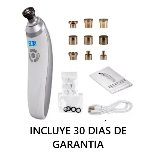 Microdermoabrasión Facial Portátil 9puntas Diamante Metalica