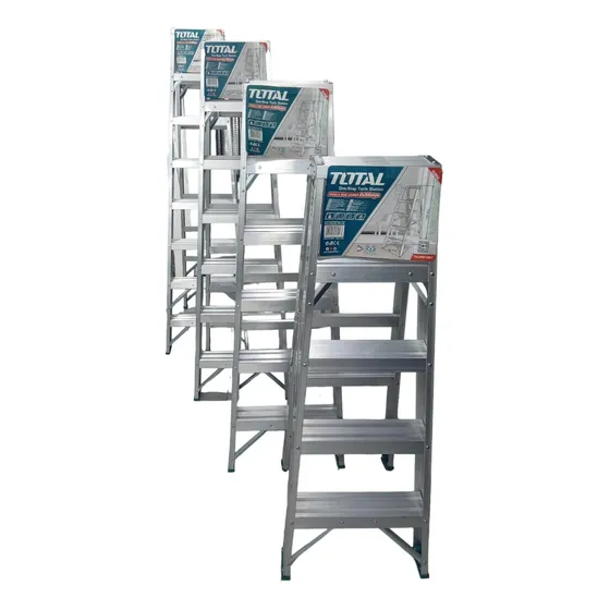 Escaleras Plegables Doble Aluminio Tramos De 5 / 6 / 7 / 8