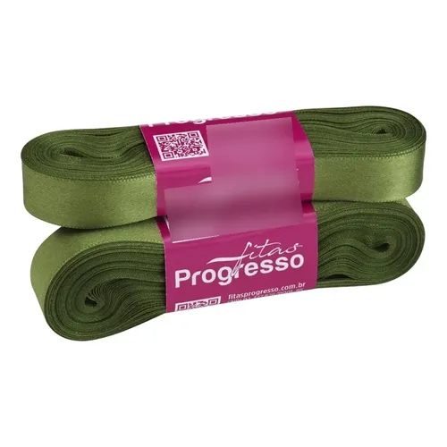 Fita De Gorgurão Gp005 22mm N5 Progresso 10 Metros Cor Verde