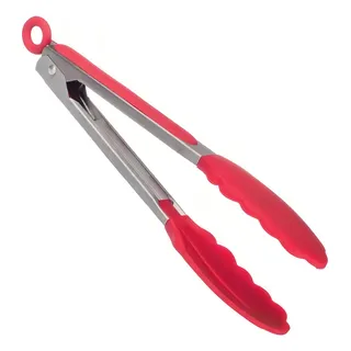 Pegador Silicone Pegador De Churrasco Salada 26 Cm Vermelho Pegador Silicone Pegador De Churrasco Salada 26 Cm Vermelho