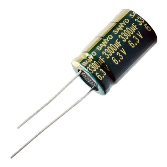 Condensador Electrolítico 3300uf- 6.3v- 10x20mm- Sanyo