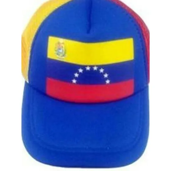 Gorra Tricolor Bandera Venezuela Malla Ajustable