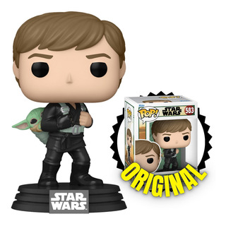 Boneco Funko Pop Do Luke Skywalker Com Grogu #583 Star Wars Boneco Funko Pop Do Luke Skywalker Com Grogu #583 Star Wars