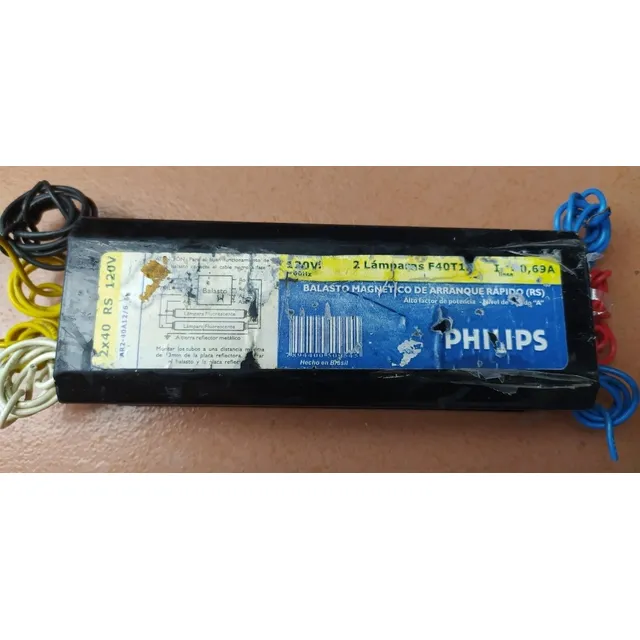 Balastro Philips 120 Voltios, Usado