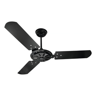 Ventilador De Teto Ventex Comercial Com 3 Pás De Plástico Preto Estrutura Preto, 1.1m De Diâmetro Ventilador De Teto Ventex Comercial Com 3 Pás De Plástico Preto Estrutura Preto, 1.1m De Diâmetro