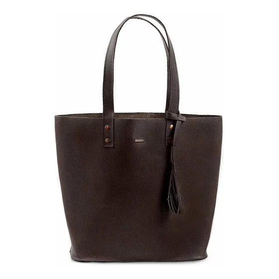 Bolsas De Mujer Bolsa Mujer Bolso Mujer Bolsa De Viaje Bolsa De Mujer Tote Napa Petite 100% Piel Yayas - Color Café Oscuro