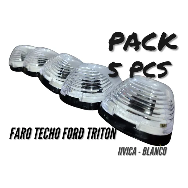 Faro Cocuyo Techo Ford Triton F-350 Super Duty Camion Blanco