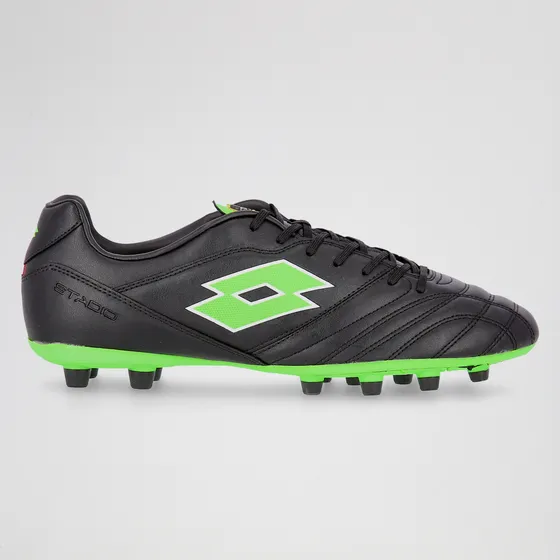 Botines Stadio 700 Fg Hombre En Negro Y Verde