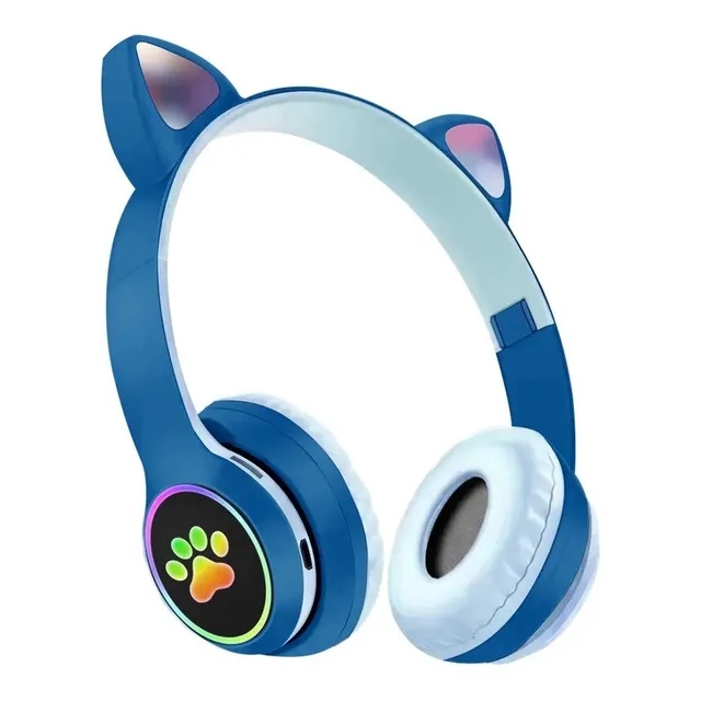 Mayoreo 3pzs Audifonos Auriculares Bluetooth Luz Rgb Gato