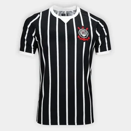 Camisa De Futebol Corinthians Preto 2026/27 Torcedor