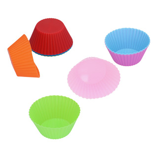 8pcs/set 7cm/2.8in Silicone Baking Cup Bolo Redondo Reutiliz 8pcs/set 7cm/2.8in Silicone Baking Cup Bolo Redondo Reutiliz