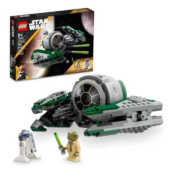 Avión Estelar Jedi De Yoda Con Figura Y Lightsaber Para Niño