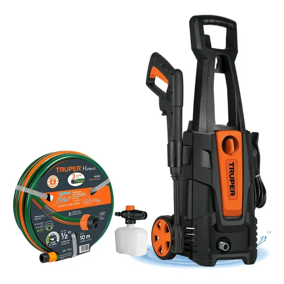 Hidrolavadora Alta Presion 1800psi Manguera 10m Truper