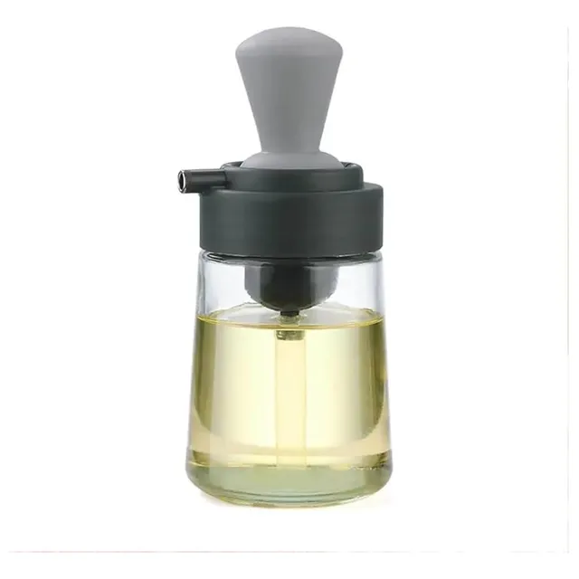 Dispensador De Aceite 2 En 1 Botella De Vidrio Con Brocha
