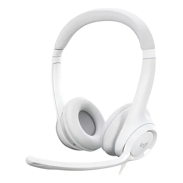 AURICULAR HEADSET LOGITECH H390 USB BLANCO CON MICRÓFONO
