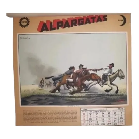 Almanaque Alpargatas Molina Campos Junio 1935