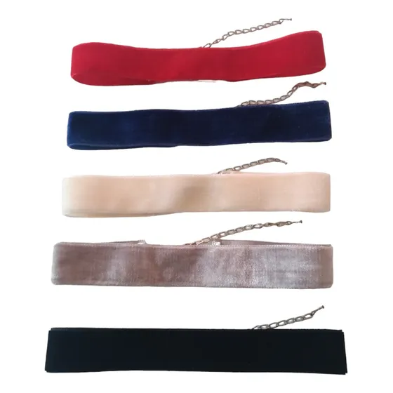 Gargantilha Choker De Veludo Kit 5 Unidades  Top 2017