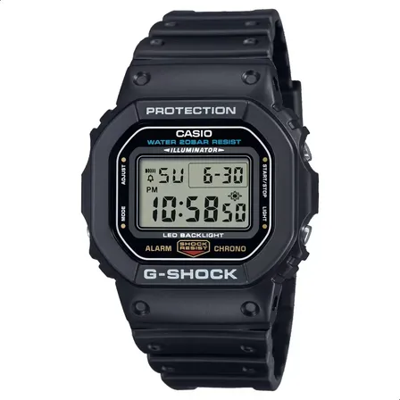 Relógio Masculino Casio G-shock Preto Dw-5600ue-1vdf Preto Não Se Aplica