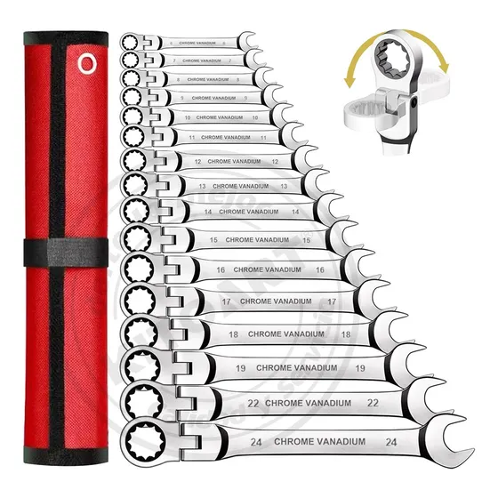 Kit De Llaves De Matraca Mecánicas 6-24 Mm 16 Piezas Kitoart