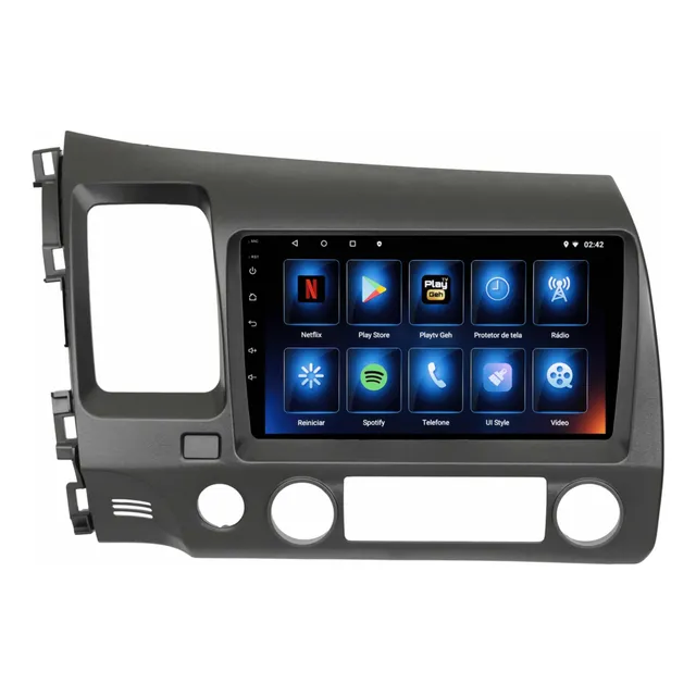 Central Multimidia Civic 2007 2008 2009 2010 2011 Carplay 9p