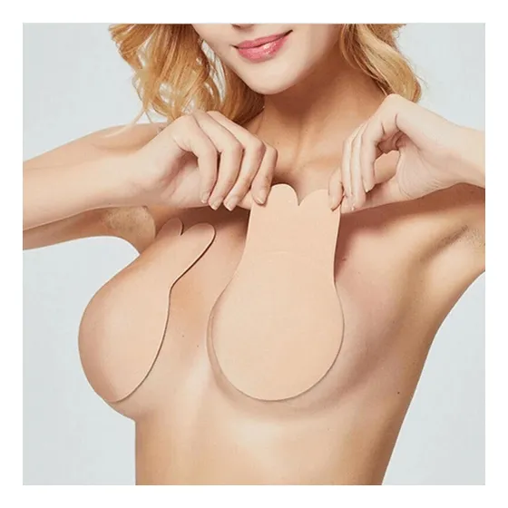 2 Sostén Invisible Levanta Busto O Cubre Pezon Con Push Up