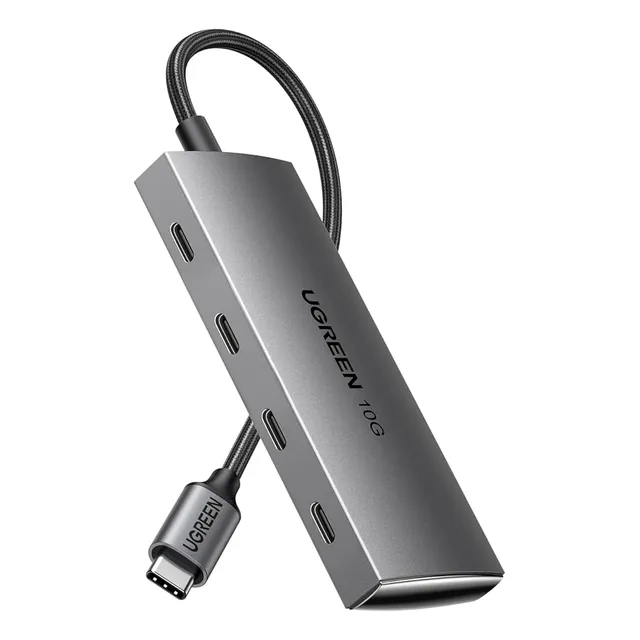Concentrador Ugreen Usb C 10 Gbps, 4 Puertos Adaptador Usb 3