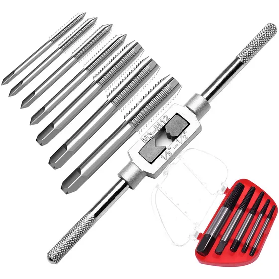 Kit Saca Parafuso Quebrado + Jogo De Machos Com Vira Macho