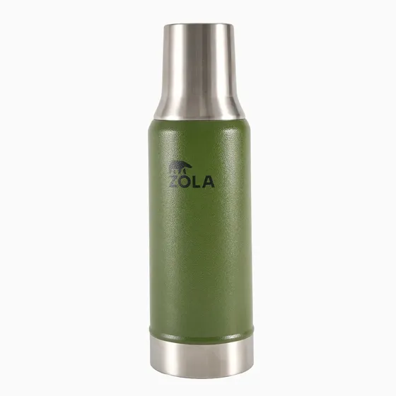 Termo Mate Edition 1 Litro Pico Cebador Zola Acero Inox Verde musgo
