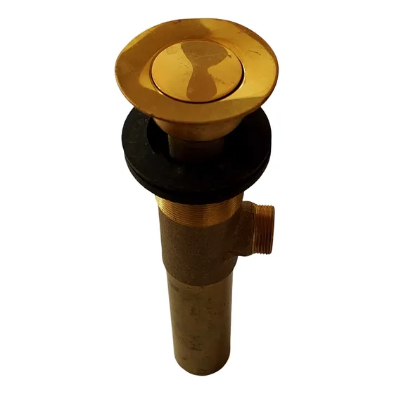 Bajante Desagüe De Lavamanos Push En Bronce