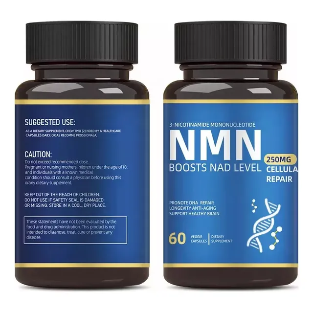 Cápsulas De Mononucleótido-nicotinamida Sin Azúcar Nmn X2