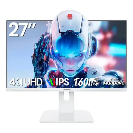 Monitor Gamer Gawfolk 27 4k Uhd Ips 160hz Branco Hdmi Dp
