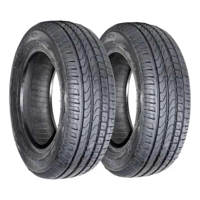 Kit 2x Pneus Aro 15 Remold 195/55r15 Borracha Vipal Promoção